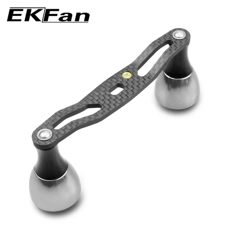 EKfan 105MM New Carbon Fiber Fishing Handle Suitable For DAIWA&SHI Bait Casting And Water-Drop And Drum-Wheel Jig Reel