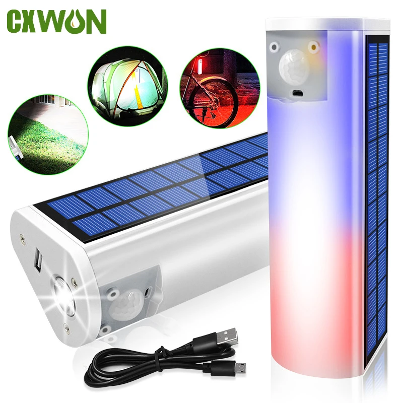 

Solar LED Camping Light Rechargeable Power Bank 3 Lighting Mode Outdoor Riding Wild 4400mAhFishing Hiking Flashlight Tent Lamp