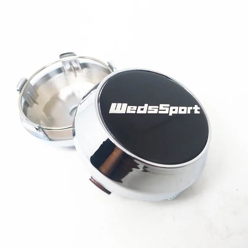 4pcs 60mm 56mm For WedsSport Weds Sport Wheel Center Hub Cap Car Styling Cover 45mm Emblem Badge Stickers Accessories