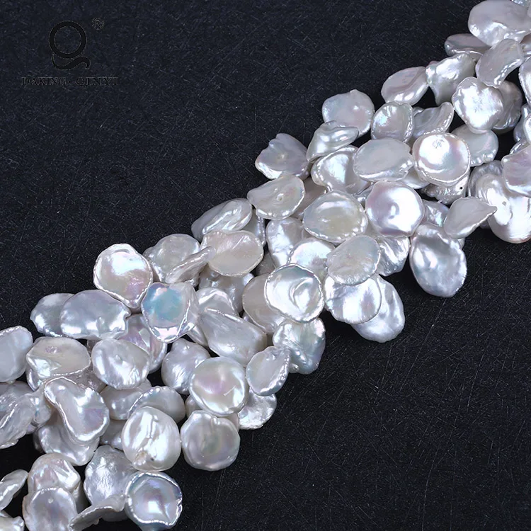 

Wholesale AA 8-12mm Natural White Irregular Shape Keshi Freshwater Pearl Strands Price