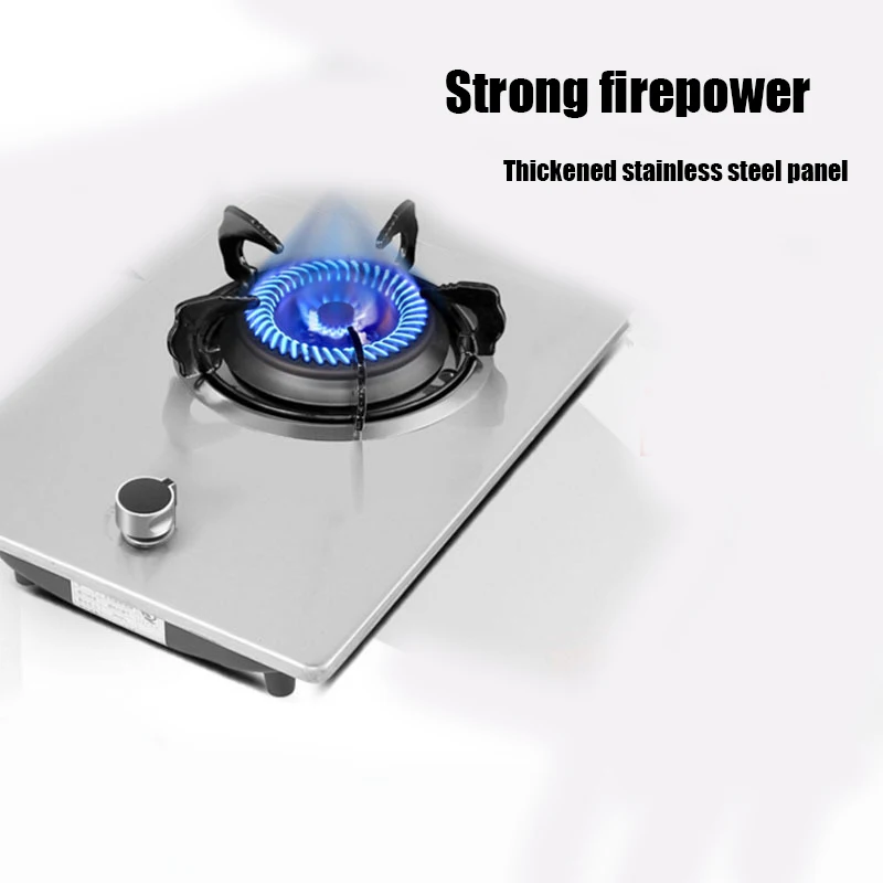 Single Burner Desktop Gas Stove Stainless Steel Fierce Burning Gas Stove Embedded Natural Gas Liquefied Gas