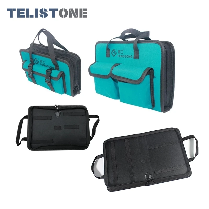 Tas Alat Organizer Portabel 600 Tas Penyimpanan Kain Oxford Alat Multifungsi Kantong Saku Alat Listrik Tas Alat Organizer