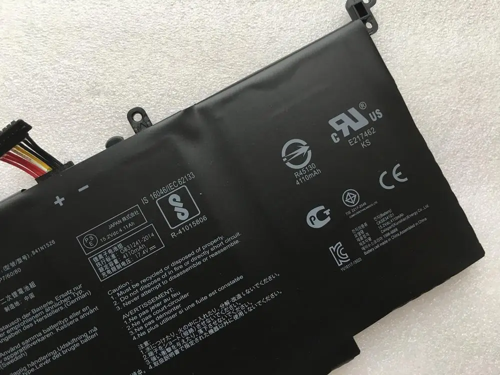 Imagem -04 - Supstone-bateria do Portátil para Asus Strix Fx60vm Zx60v Gl502 Fx502vm Gl502vm Gl502vm Gl502vm S5vs S5vm S5vt6700 Zx60vm Fx60vm B41n1526