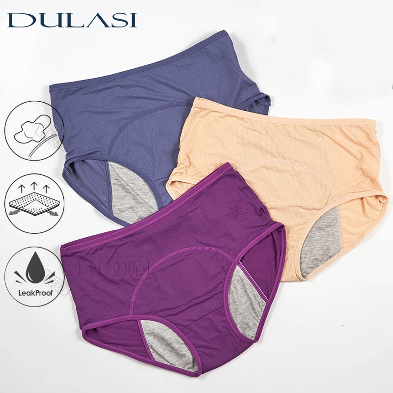 Leak Proof Menstrual Panties Period Pants Fast Absorbent Women Underwear Teenager Girl Cotton Waterproof Briefs Dropshipping