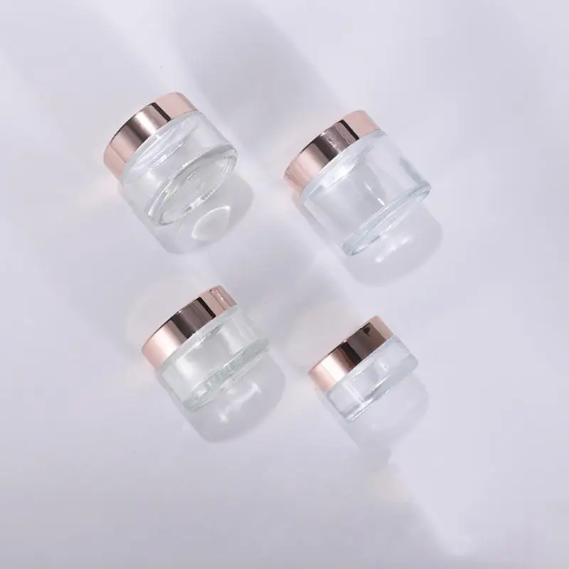 Empty Transparent cosmetic cream jar 5g 10g 15g 20g 30g 50g 60g 100g Cosmetic Containers  For Sale