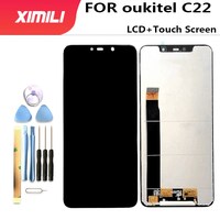 5.86 inch 100% original OUKITEL C22 LCD Display and Touch Screen FOR oukitel C22 Screen Digitizer Assembly Replacement +Tools