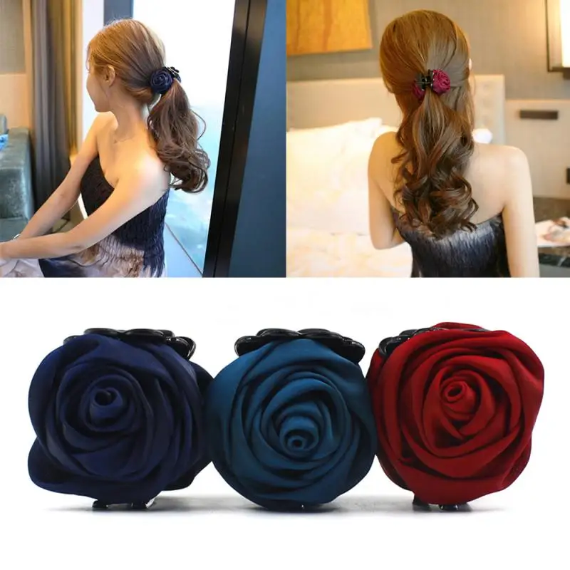 Fashion Hair Clip Rose Hair Claws Clips Hair Accessories For Women Girls Hairpin Headwear