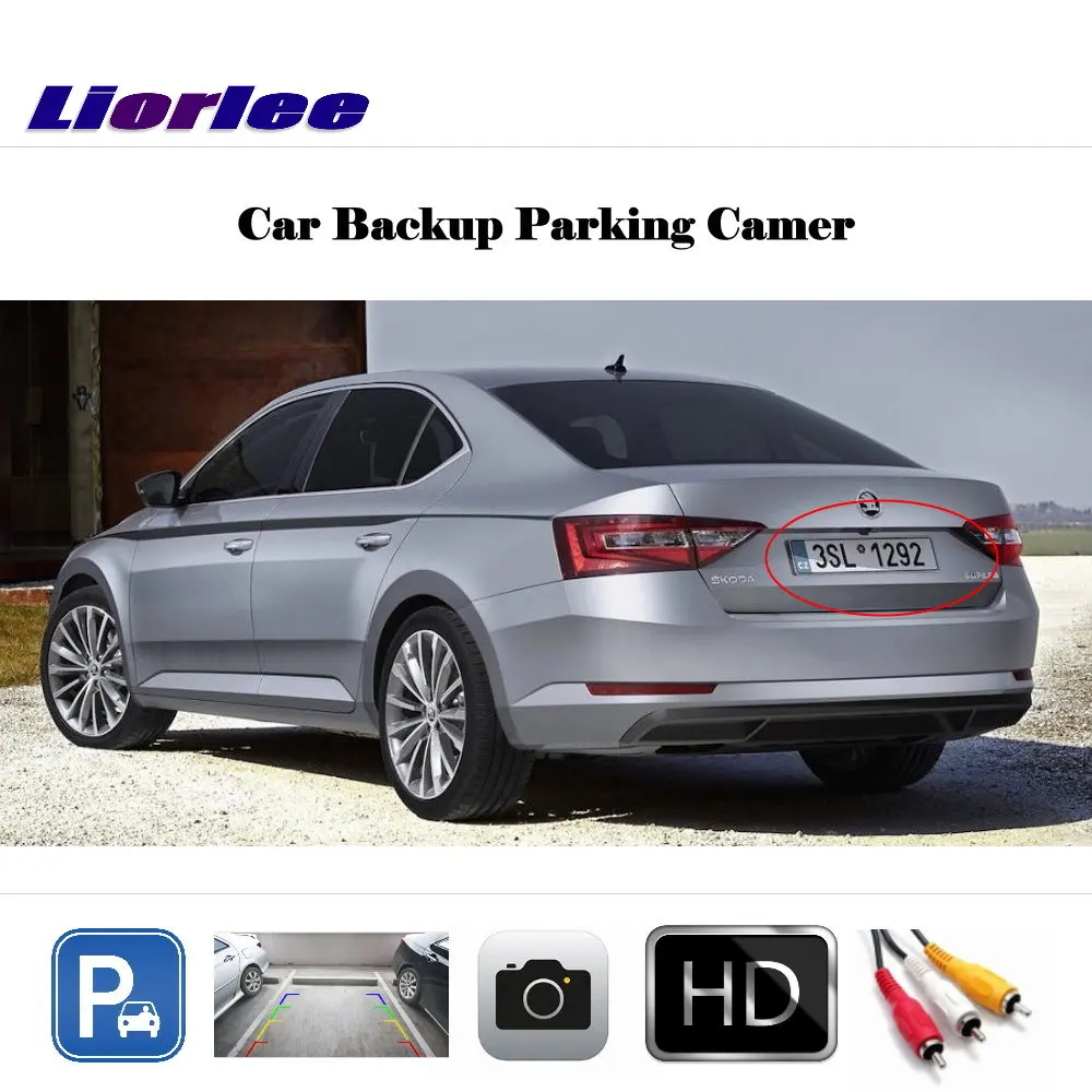 Car Rearview Parking Camera For Skoda Superb Sedan 2013~2016 Original Display Image / Rear View Backup Back HD CCD OEM CAM
