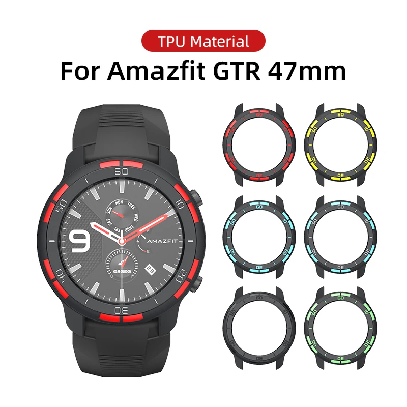 SIKAI TPU Case For Amazfit GTR 47mm GTR 2 GTR2 e GTR2e Smart Watch Protect for Xiaomi Huami Smart Watch Cover Accessories