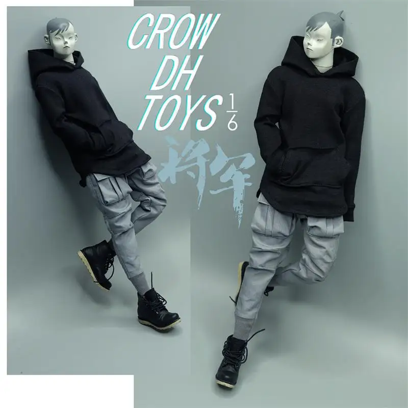 Hot Sales 1/6th Soldier CROWTOYS Trendy Trousers Hoodie No Body For Mostly 12 inch Doll Action Collectable