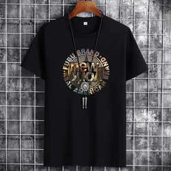 Anime Goth Summer Cotton Man T-Shirts Short Sleeve Round Neck Streetwear Outdoor Tshirt Harajuku Graphic Oversized Men Top Tees