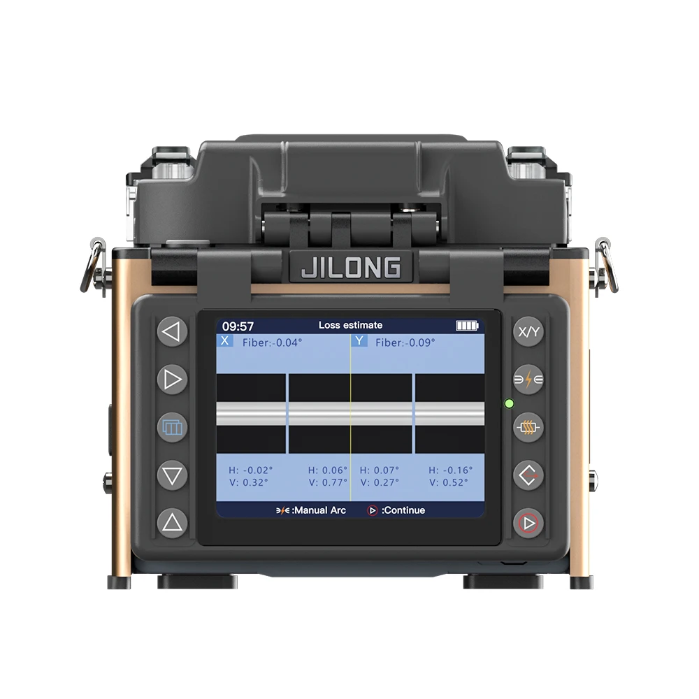 JILONG KL-520 Fibra Óptica Fusão Splicer 4 Motors Núcleo Óptico Soldador Splicing Máquina VFL OPM Tool Kits