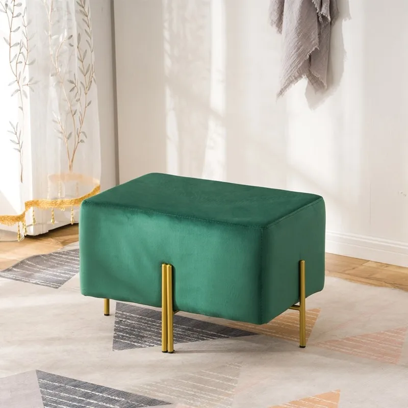 

Modern Ottomans Creative Fabric Change Shoe Bench Stool Home Doorway Clothing Store Fitting Room Small Sofa Footstool WF1031