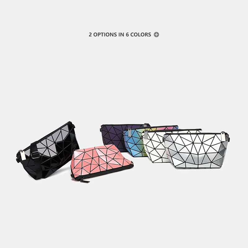 2023 New Purses And Handbags Fashion Female Mini Bags Crossbody Bags For Women Luminous Geometry Shoulder Bag Chain Clutch