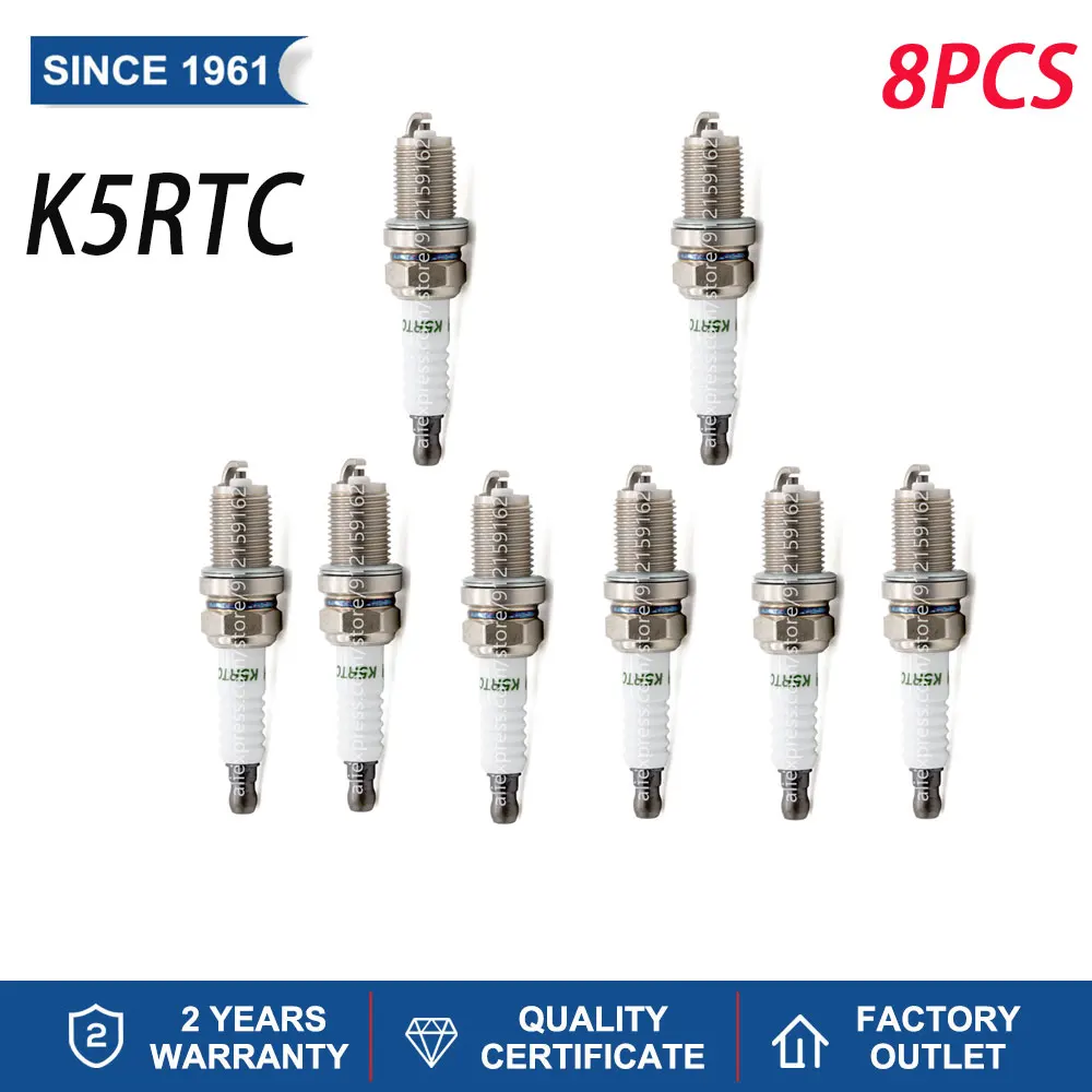 Replacement for Candle 2460/BKR5ES Denso K16PR-U HYUNDAI/KIA 18814-08051 BERU 14FR-8DU BRISK DR17YC Spark Plug Torch Brand K5RTC