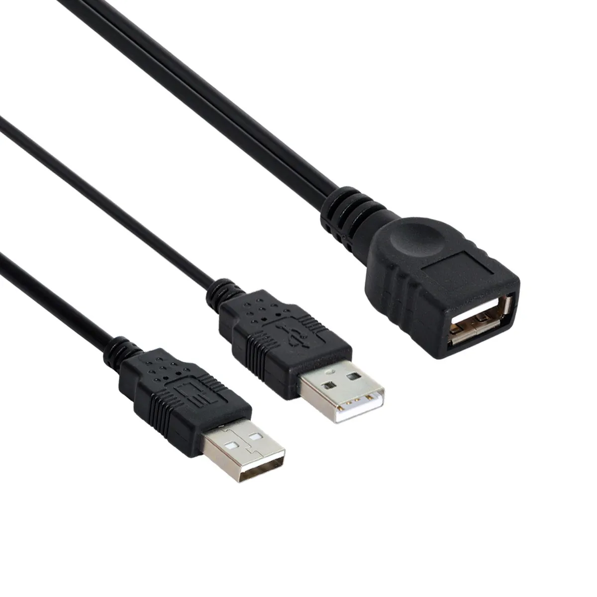 Cablecc Chenyang BK USB 2.0หญิงAถึงDualข้อมูลเสริมชายเสริมYสำหรับ2.5 "disk