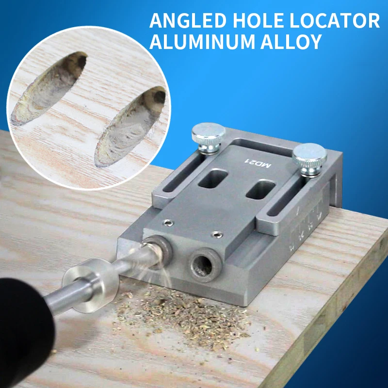 목공 사선 구멍 빠른 클램핑 사선 구멍 로케이터 가구 펀치 9mm 목공 DIY 도구