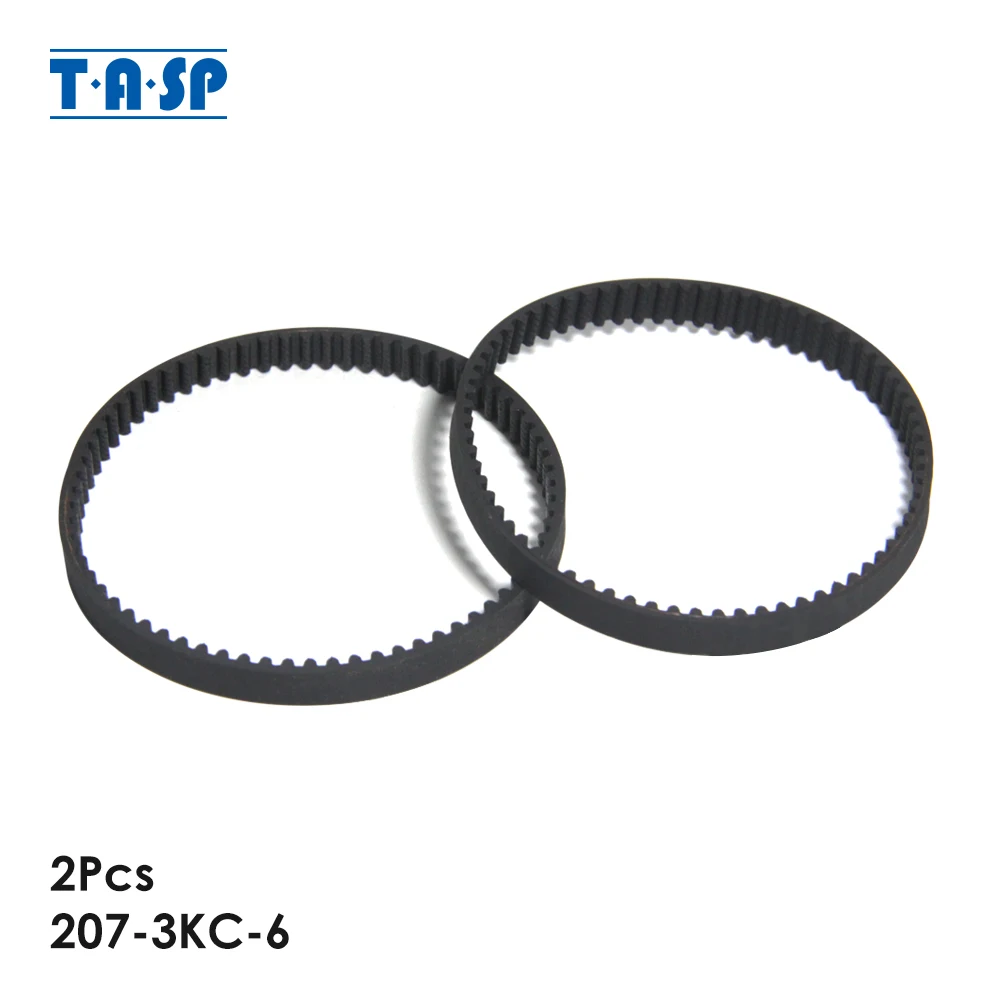 2pcs Drive Belt HTD 207-3KC-6  Vacuum Cleaner Spare Parts for Shark HV300 301 302 305 308 320 321 322 323 325 UV422 NV800