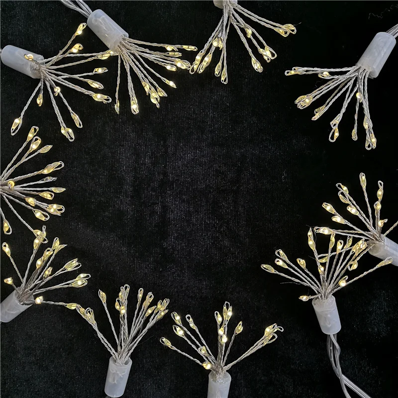 Led Firework Lights Fairy Light Copper Wire String Lights USB Battery Operated String Lighting Wedding Christmas Decoration