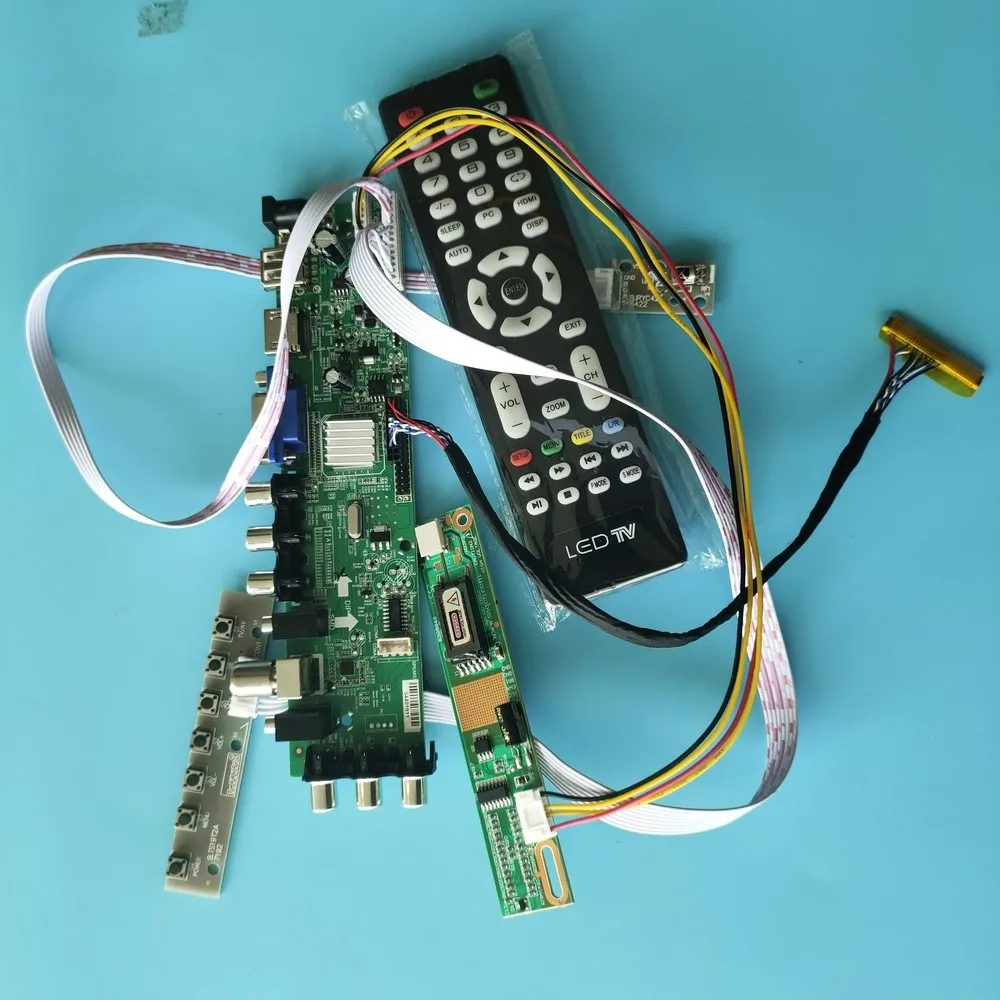 

Kit For LP171WU3-TLA3 30pin Controller board Digital HDMI Panel remote DVB-T 1 CCFL LCD TV VGA USB AV 1920X1200