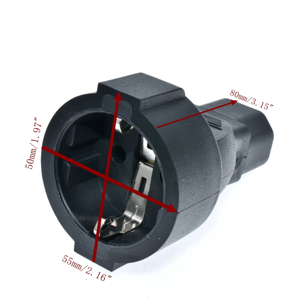 C14-EU gniazdo IEC320 C14 do ue Euro gniazdo IEC 320 C14 do CEE 7/7 europejska kobieta zasilanie prądem zmiennym UPS/PDU przewód zasilający Adapter