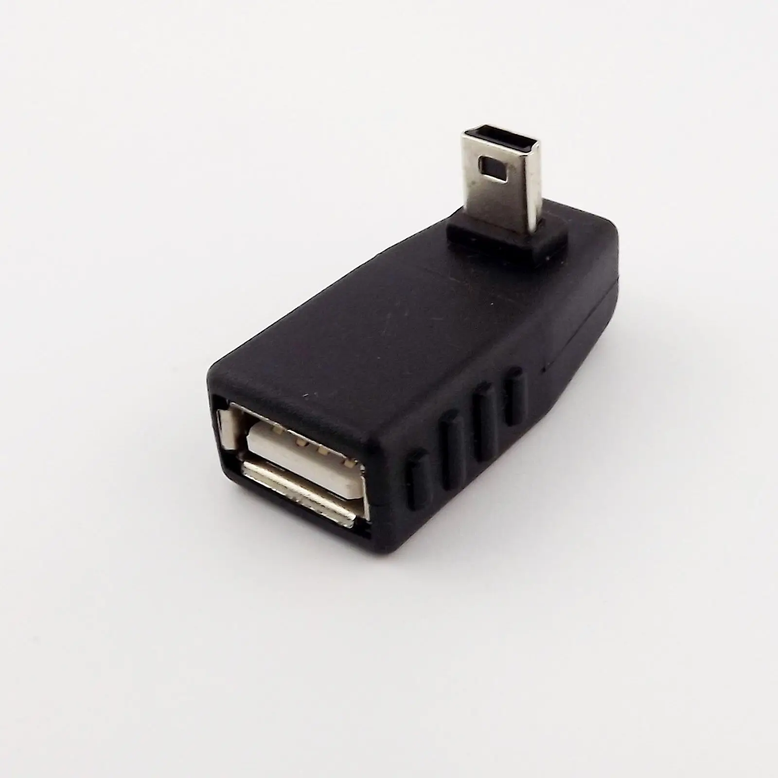 

10pcs Up Angle 90° Mini USB 5-Pin B Male To USB 2.0 A Female OTG Host Adapter Connector