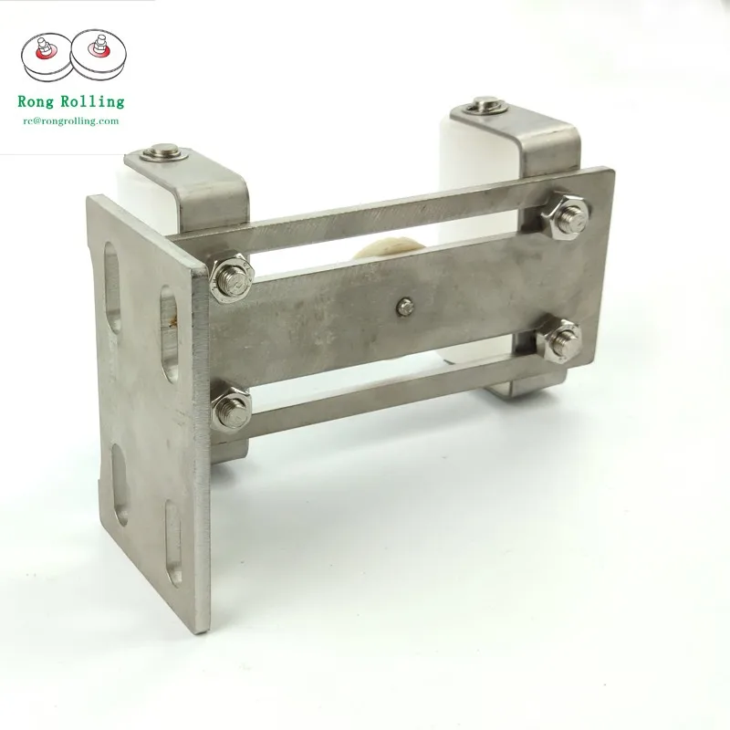 Stainless Steel Sliding Door Roller 201/304 Anti-Collision Clip Nylon Guide Wheels/Pulleys for Smooth Door Sliding