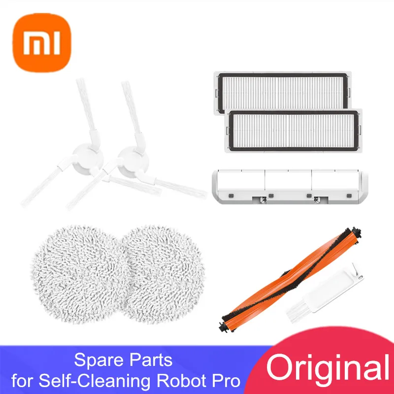 Original Xiaomi Accessory for Mijia STYTJ06ZHM Self Cleaning Robot Vacuum Mop Pro Main Side Brush Filter Mop Cleaner Spare Parts