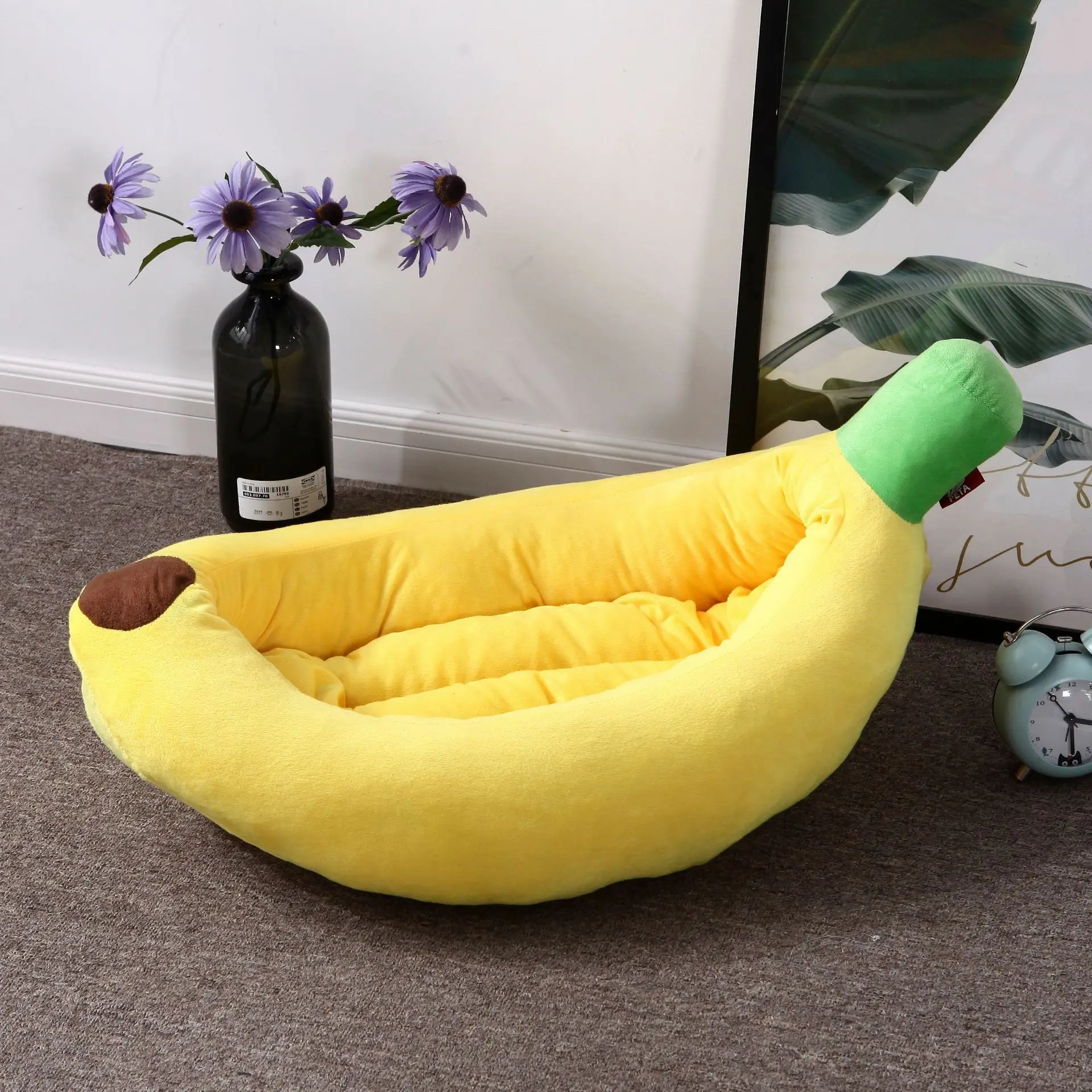 Interesting banana Warm Kennel Cat House Cat Dog lounger Bed Pet  Small Dog Pet Bed Rabbit Hamster Nest Bed Pet House dog lounge