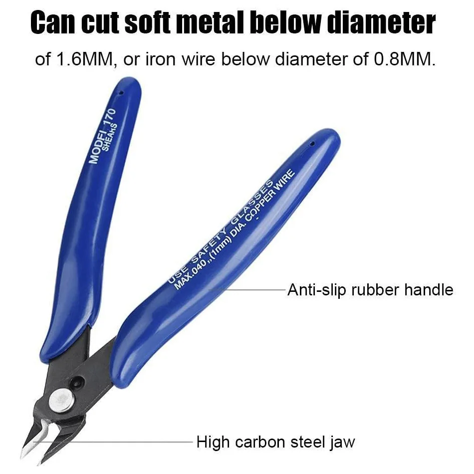 3D Printer Cutting Pliers PLATO-170 DIY Electronic Diagonal Pliers Side Cutting Nippers Wire Cutter Wishful Pliers