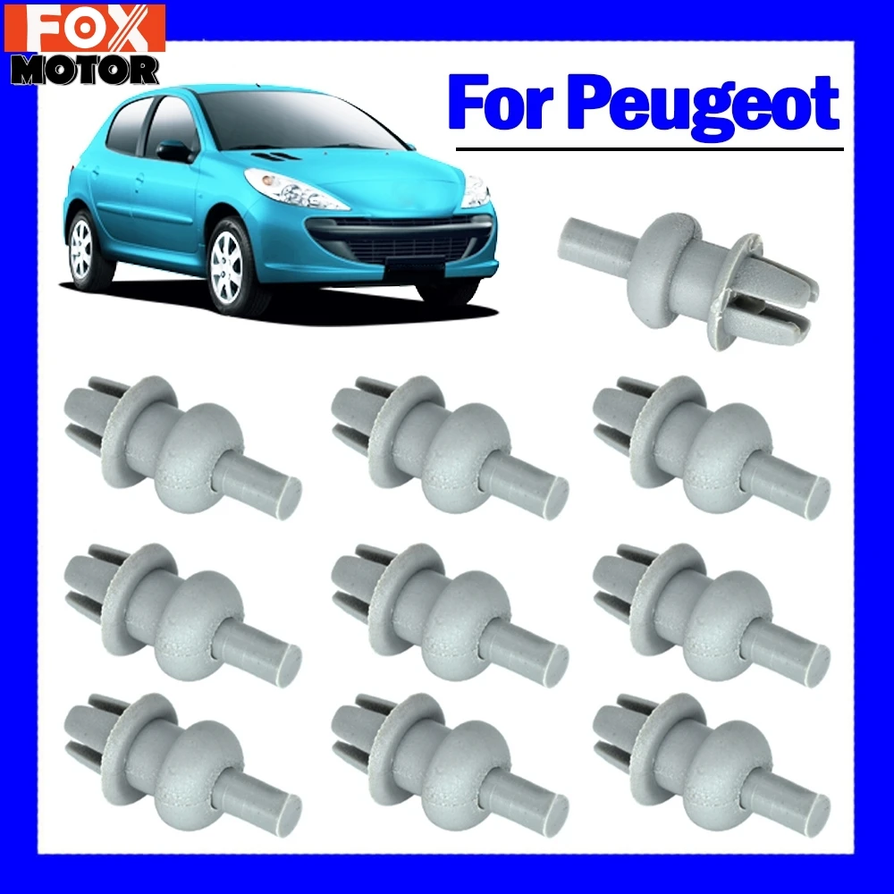 10pc FOR Peugeot 106 205 206 306 307 308 Rear Boot Trunk Parcel Shelf Cord Strap String Clips Mounting Hook Bracket 699218