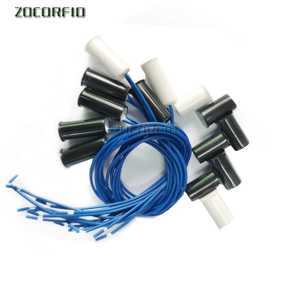 Interruptor de Sensor magnético para puerta y ventana, dispositivo con cable de AC85-220V, funciona con sistema de alarma PTSN y GSM y armario