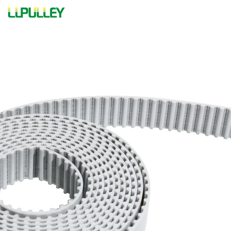 LUPULLEY  White Color Polyurethane Material XL10mm Synchronous Opened Timing Belts 1M/2M/3M/4M/5M/6M/7M/8M/9M/10M Pitch 5.08mm