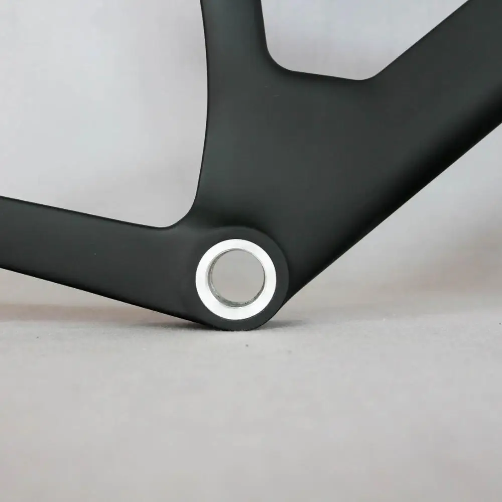 Full Carbon Track Frame for Bicycle, Road Frame, Fixed Gear Bike Frameset, Fork Seat Post, 49 cm, 51 cm, 54cm , Track frame