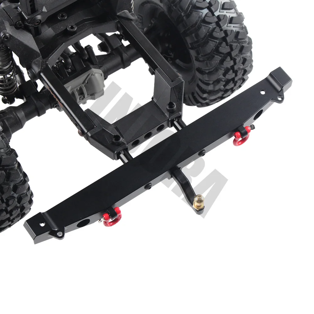 INJORA Metal Rear Bumper with LED Light for 1:10 RC Crawler Car Axial SCX10 90046 90047