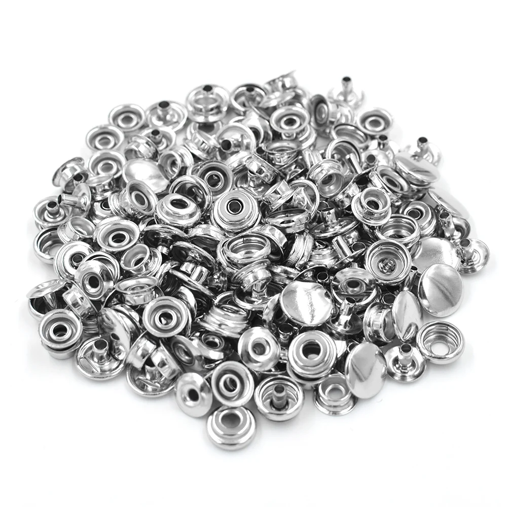 10mm Metal Snaps Install tools Rivet clasp Silver Snap fastener 205 buttons Jacket buttons Manual dies Buckle Hand press molds