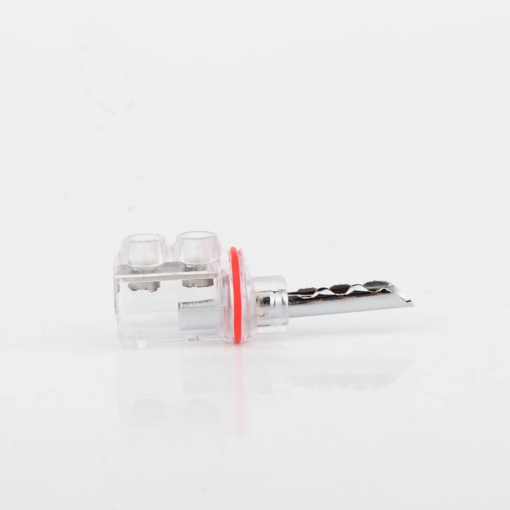 Hifi audio 4pcs/pack BA1446  4mm Rhodium plated BFA banana Transparent Cover Audio Banana Plug for speaker cable