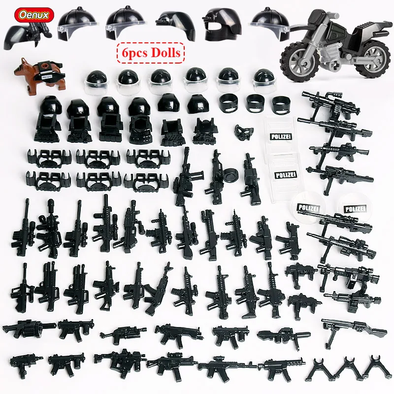 Oenux 2020 Mini Russian ALPHA Force Figures Military Small Building Block Russian Army Soldiers Block Brick MOC Toy Kids Gift image 4