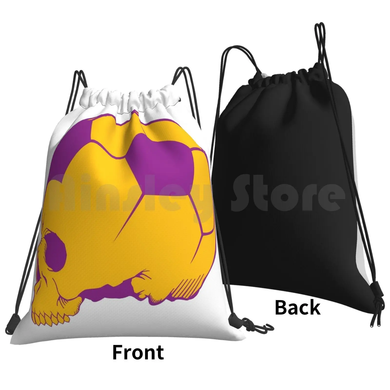 Sport Death Backpack Drawstring Bag Riding Climbing Gym Bag Sport Death American Football Basket Basketball Challenge Dead