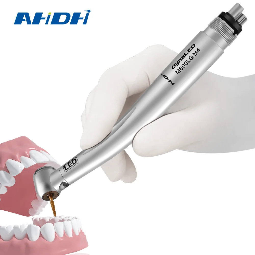 

AH-M600LG Standard Head Air Turbine High Speed Handpiece Dental E-generator Led 2/4 Hole Surgical Tools Instrument