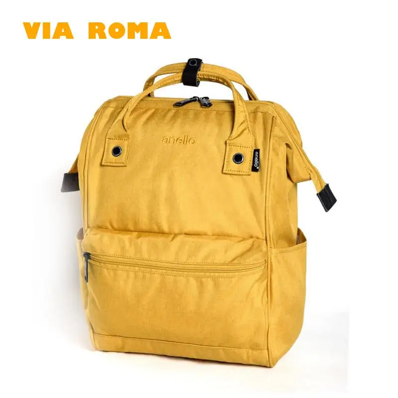 Zaino da donna alla moda borsa Color caramella anello borsa per Laptop impermeabile Oxford di grande capacità zaino per ragazzi e ragazze stile