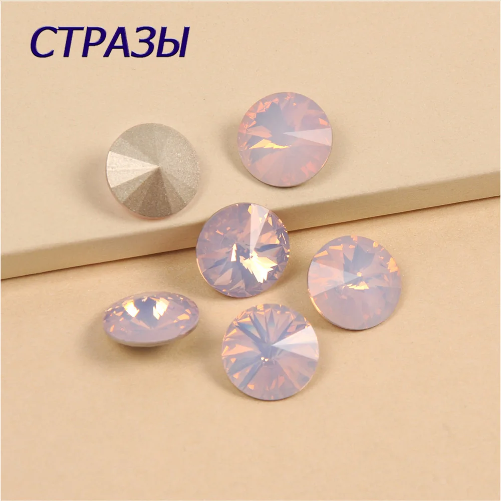 CTPA3bI Rose Water Opal Stones Crystals Jewelry Sew On Rhinestone With Claw Gems Strass Crystal Applique For Craft Diamante Trim