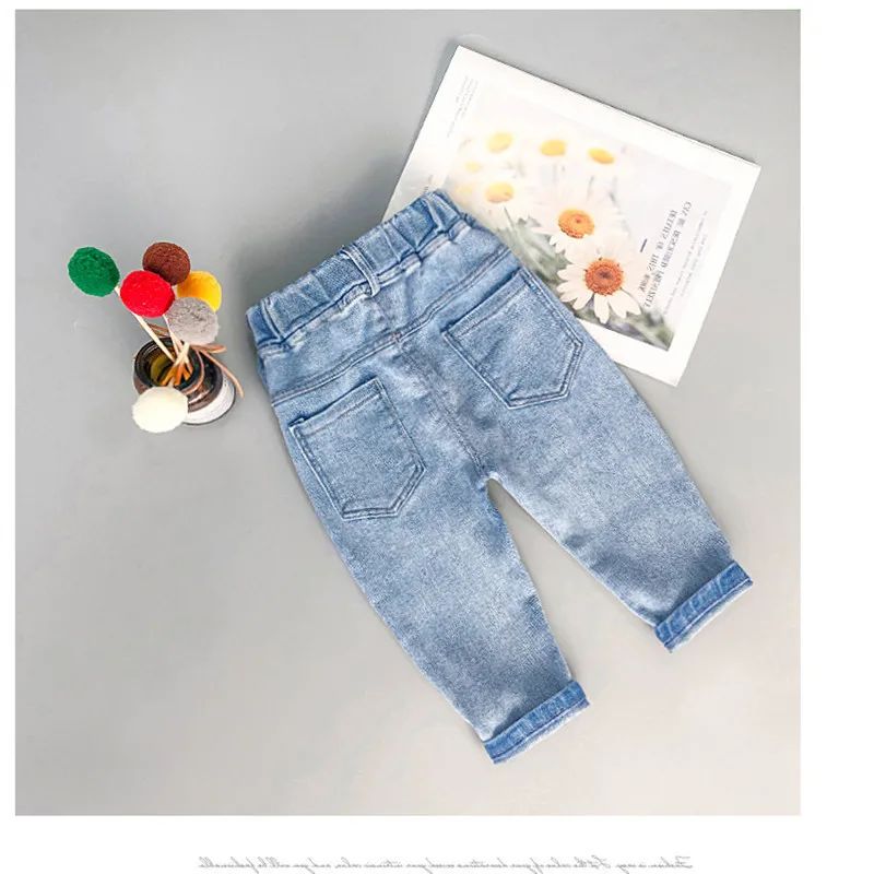 New Baby Pants For Spring 2021 Clothing For Girls Casual Fashion Mid-rise Jeans Boys Clothes Children's Clothing