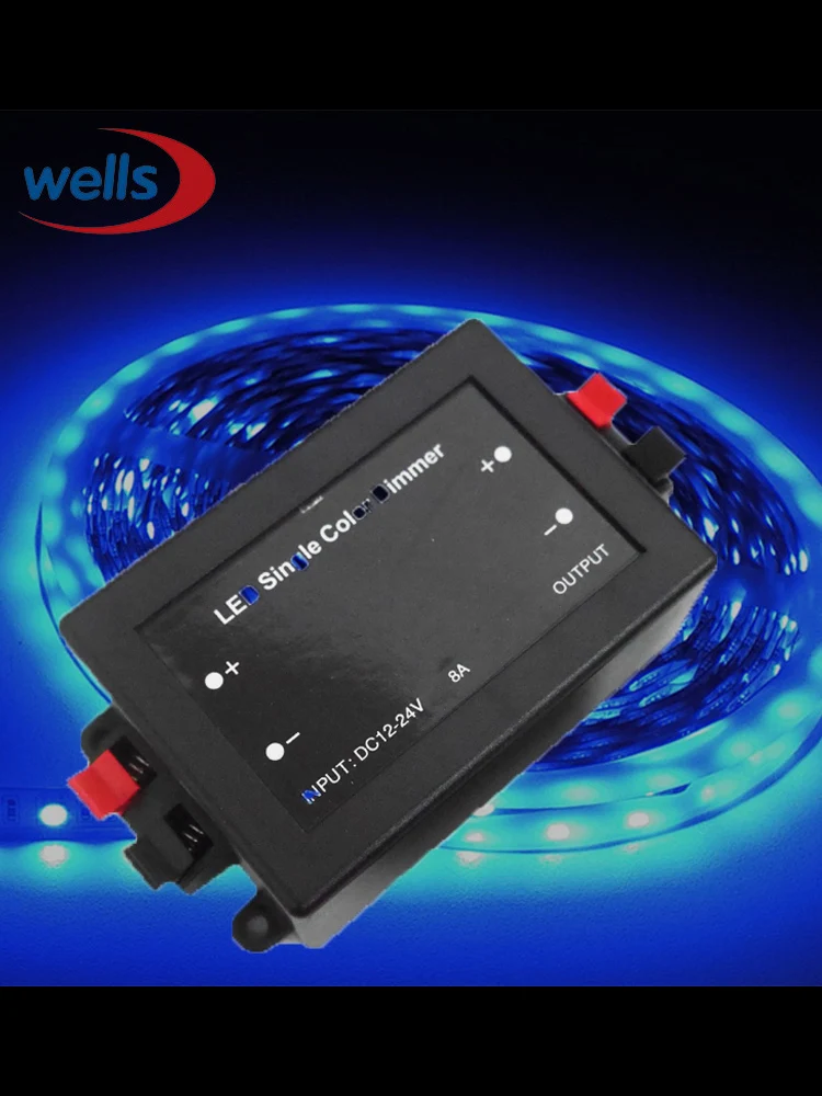 LED dimmer 3 keys RF Wireless Remote LED einzigen farbe 8A Wireless controller DC12-24V für led 5050 3528 3014 streifen licht