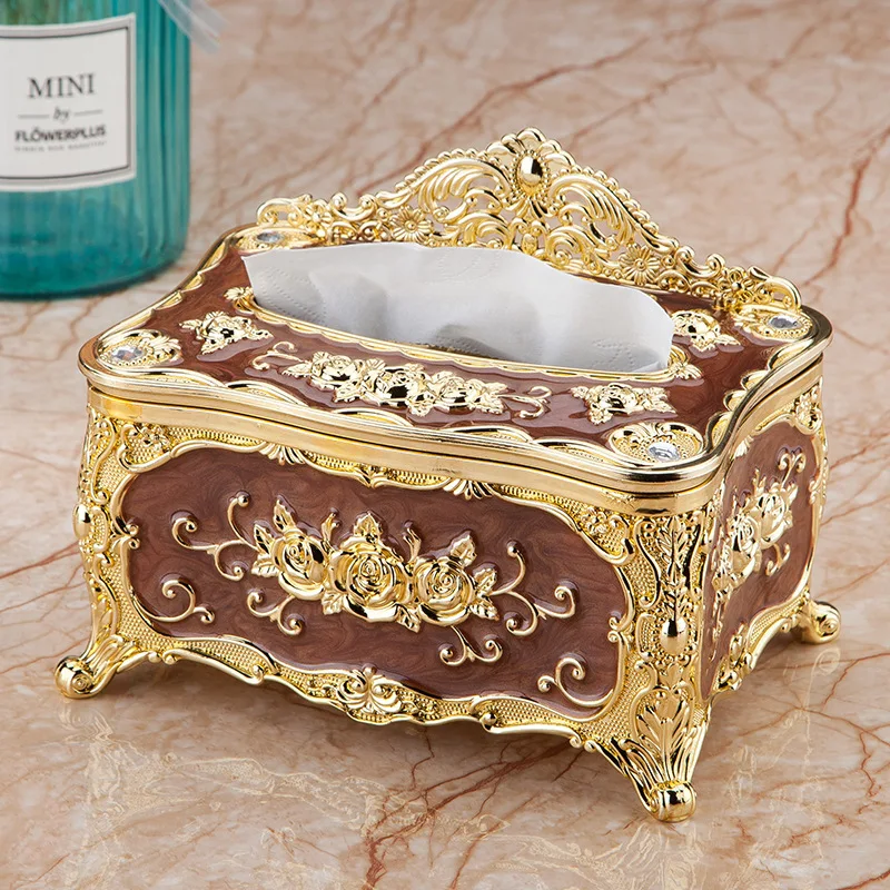 Household kitchen plastic tissue box acrylic napkin holder box simple fashion car tissue box tissue holder living room dining ta