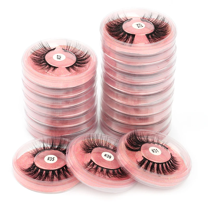 YSDO 1 Pair 3D Mink Eyelashes Cruelty Free Lashes Makeup Dramatic False EyeLashes Fluffy Full Strip Thick Long Lashes Faux Cils