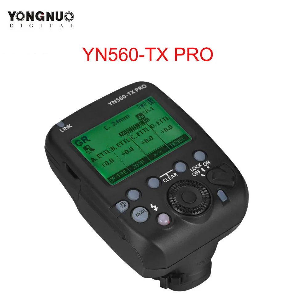 YONGNUO YN560-TX PRO 2.4G On-camera Flash Trigger Wireless Transmitter for Canon DSLR Camera YN862/YN968/YN200/YN560 Speedlite