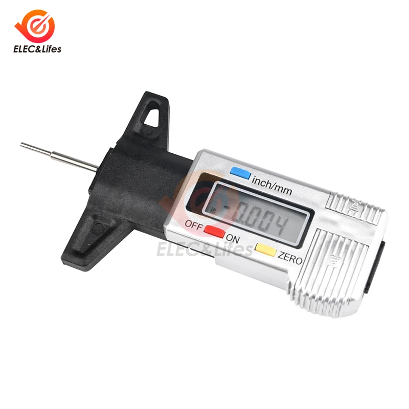 Digital Display Car Tyre Tire Tread Depth Gauge Meter Auto Tire Wear Detection Measuring Tool Caliper Thickness Gauges