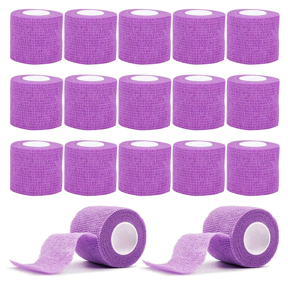 48/24/12/6Pcs Tattoo Grip Bandage Cover Wraps Tapes Self Adhesive Nonwoven Bandage Rolls for Tattoo Grip Tube