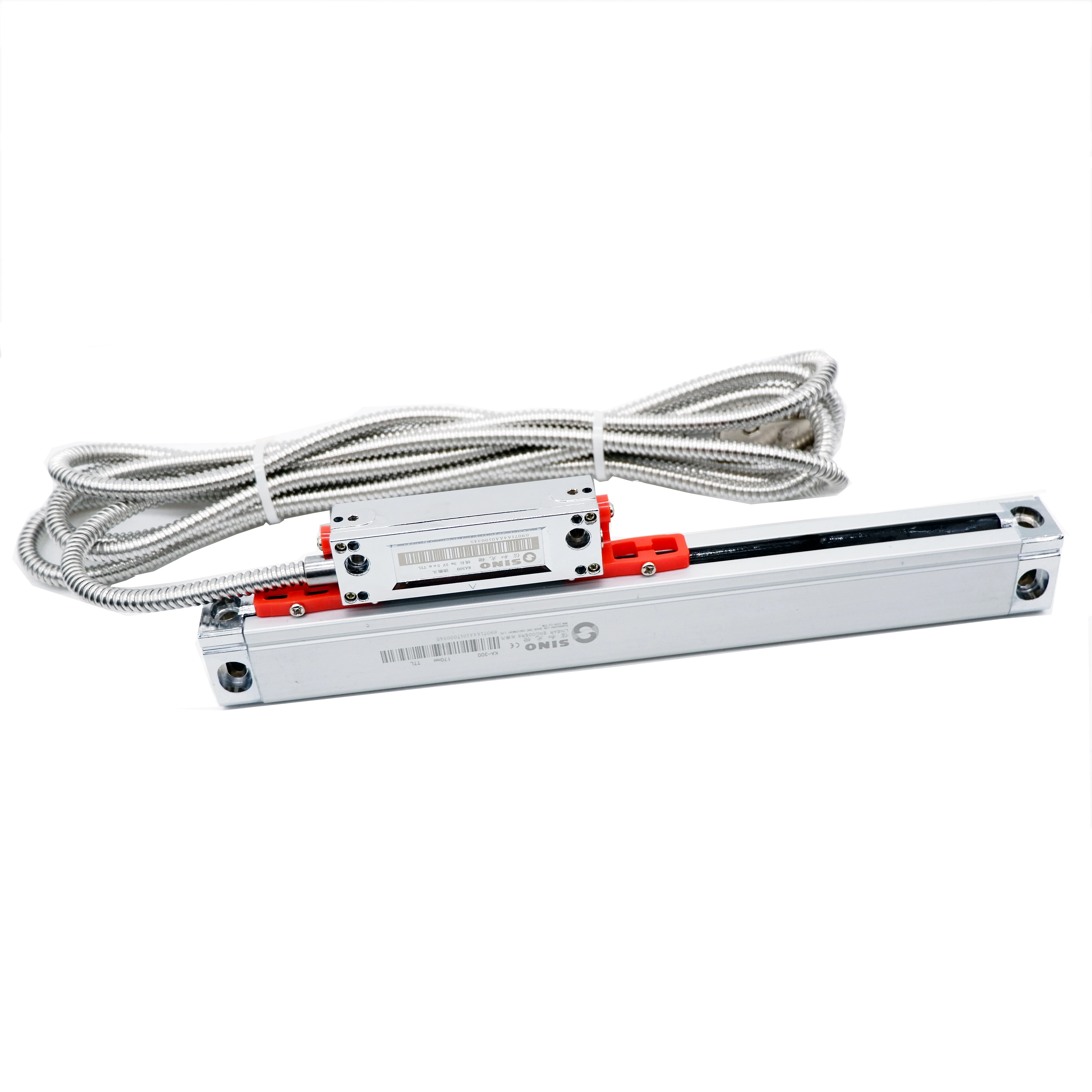 High Precision Sino KA-300 Linear Displacement Sensor Lathe Mill Linear Scale Grating Ruler Sino KA300 70-470mm Resolution 5um